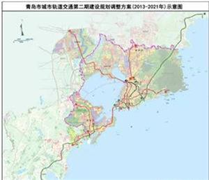 国家发改委批复青岛市城市轨道交通第二期建设规划  5条线路182公里（附图）